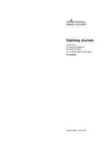 Digitising Journals Conference on future strategies for