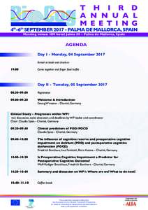 T H I R D A N N U A L M E E T I N G 4th-6th SEPTEMBERPALMA DE MALLORCA, SPAIN Meeting venue: HM hotel Jaime III - Palma de Mallorca, Spain