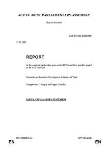 Economic Partnership Agreements / Cotonou Agreement / African /  Caribbean and Pacific Group of States / European Centre for Development Policy Management / ACP–EU Joint Parliamentary Assembly / Lomé Convention / Free trade area / European Development Fund / EPAS / International trade / International relations / International economics