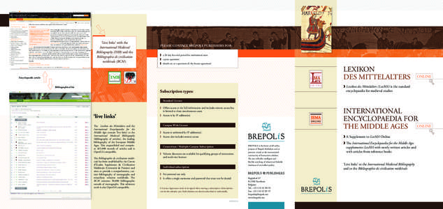 ‘Live links’ with the International Medieval Bibliography (IMB) and the