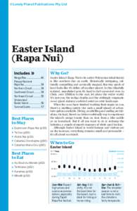 ©Lonely Planet Publications Pty Ltd  Easter Island (Rapa Nui) Why Go? Hanga Roa ...................... 46