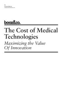 The Cost of Medical Technologies