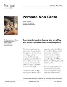 Portigal  Persona Non Grata 