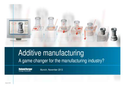 Additive manufacturing A game changer for the manufacturing industry? Munich, November[removed]