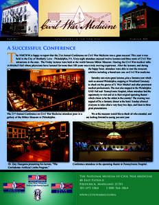 Fall 2013	  Newsletter of the NMCWM Frederick, MD