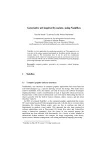 Complex systems theory / Cognitive science / Computer graphics / Systems theory / Semantics / Generative art / Processing / Generative / Agent-based model / Science / Ethology / Computing
