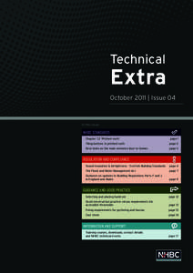Technical  Extra October 2011 | Issue 04  In this issue: