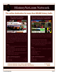 HistoryNet.com Network The online destination for more than 800,000 history buffs. The internet’s leading authority on history.  The interactive site for strategists,