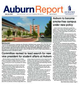 AuburnReport July 26, 2013 For  t h e f a c u l t y a n d s t a ff o f