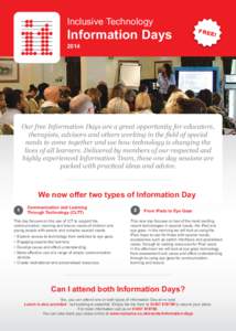 Inclusive Technology  Information Days FRE