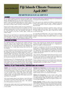 Climate Summary April 07