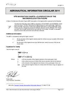 AERONAUTICAL INFORMATION CIRCULAR