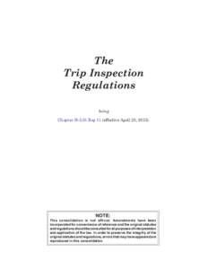 1 TRIP INSPECTION H-3.01 REG 11  The