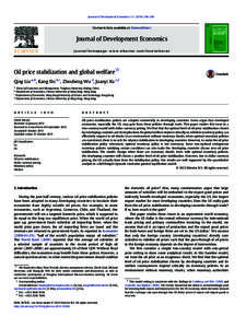 Journal of Development Economics–260  Contents lists available at ScienceDirect Journal of Development Economics journal homepage: www.elsevier.com/locate/devec