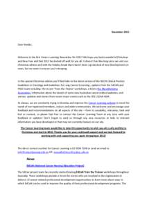 National Comprehensive Cancer Network / Prostate cancer / Cancer / Mesothelioma / American Association for Cancer Research / American Society of Clinical Oncology / Ovarian cancer / European Society for Medical Oncology / Prostate cancer screening / Medicine / Oncology / Cancer organizations