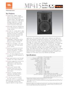 MP415  15 Inch Two-Way Speaker