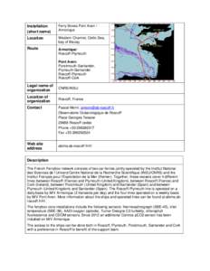 Plymouth / Local government in the United Kingdom / Optode / Aven / Oxygen sensor / 4M / Local government in England / South West England / Roscoff