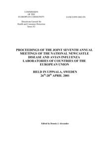 PROCEEDINGS OF THE JOINT SEVENTH ANNUAL MEETINGS OF THE NATIONAL NEWCASTLE DISEASE AND AVIAN INFLUENZA LABORATORIES OF COUN...