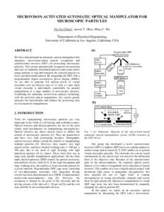 Microsoft Word - Microvision activated optical manipulator of microscopic p…