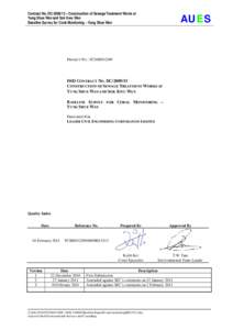 Contract No. DC[removed] – Construction of Sewage Treatment Works at Yung Shue Wan and Sok Kwu Wan Baseline Survey for Coral Monitoring – Yung Shue Wan AUES