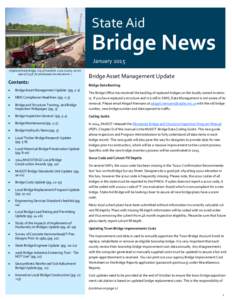 State Aid  Bridge News January[removed]Highland Street Bridge, City of Duluth/St. Louis County, record span of 179 ft. for prestressed concrete beams. )