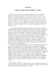 Treaty / Escape clause / Private law / World Trade Organization / English contract law / International Investment Agreement / Law / Contract law / Contract