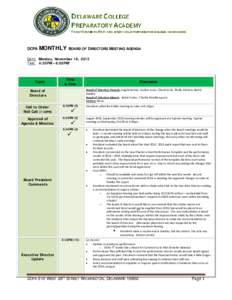 Meeting Agenda & Minutes