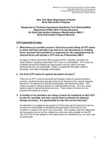 Special education / Medicaid / Individual Family Service Plan / Intervention / Current Procedural Terminology / Television / Health / Individuals with Disabilities Education Act / Special education in the United States / Child development / Early childhood intervention