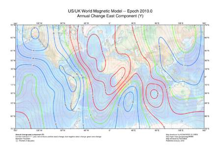 US/UK World Magnetic Model -- Epoch[removed]Annual Change East Component (Y) 90°W 0°
