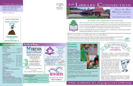 THE  LIBRARY CONNECTION Non-Profit Org U.S. POSTAGE