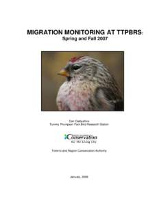 (Draft) Migration Monitoring at Tommy Thompson Park: