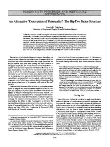 Multivariate statistics / Psychometrics / Personality traits / Personality tests / Factor analysis / Revised NEO Personality Inventory / Raymond Cattell / Trait theory / Varimax rotation / Mind / Personality / Statistics