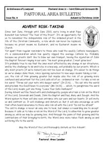 Newsletter 9 - Advent and Christmas 2009