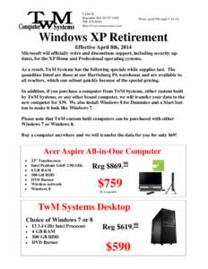 Computing / Computer architecture / Classes of computers / Ultrabook / Dell Vostro / Windows XP / IdeaPad / Netbooks