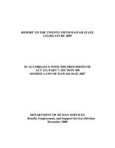 University of Hawaii at Hilo / Hawaii / Economy of the United States / United States / Government / Federal assistance in the United States / Temporary Assistance for Needy Families / United States Department of Health and Human Services