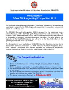 RECSAM / Organizations associated with the Association of Southeast Asian Nations / SEAMEO Regional Centre for QITEP in Science / Penang