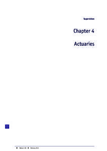 Supervision  Chapter 4 Actuaries  PAGE