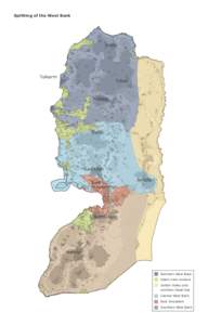 B'Tselem Map of the Splitting of the West Bank