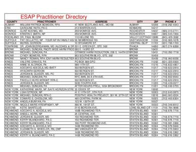 Copy of ESAP Practitioner Directory March 2014.xls