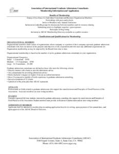 University and college admissions / Educational consultant