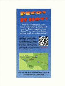 Big Bend National ParI< Pecos Area Chamber of Commerce  & Visitors Information