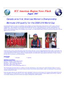 Cricket in Argentina / ICC Americas Championship / Bermuda national cricket team / Cricket / Sports / Cricket Canada