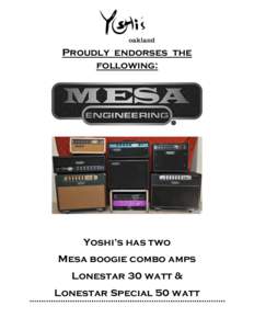 Proudly endorses the following:  Yoshi’s has two