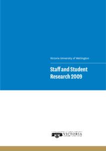 Victoria University of Wellington Research Publications 2009