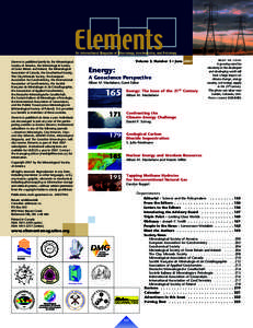 Mineralogy / Elements: An International Magazine of Mineralogy /  Geochemistry /  and Petrology / Earth sciences / International Mineralogical Association / Geology / Geochemistry / Petrology
