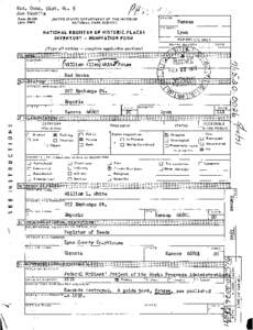 Kan. Gong. Dist. No. 5 Joe Skubitz UNITED STATES DEPARTMENT OF THE INTERIOR NATIONAL PARK SERVICE  Form[removed]