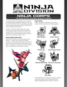 Application software / Ninja in popular culture / Ninja Gaiden / Digital media / Games