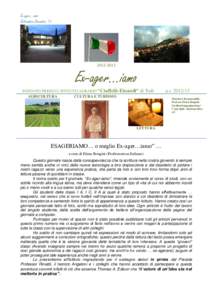 Ex-ager…iamo Settembre-Dicembre ‘Ex-ager…iamo