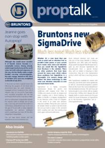 Issue No.9  The newsletter of Bruntons Propellers Jeanne goes non-stop with