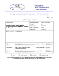 ORAU TEAM Dose Reconstruction Project for NIOSH Oak Ridge Associated Universities I Dade Moeller I MJW Technical Services  Page 1 of 42